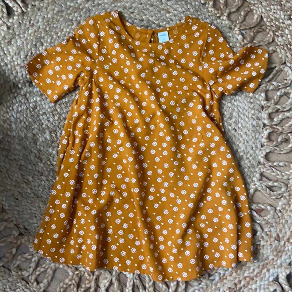 Golden mustard daisy dress 3T
